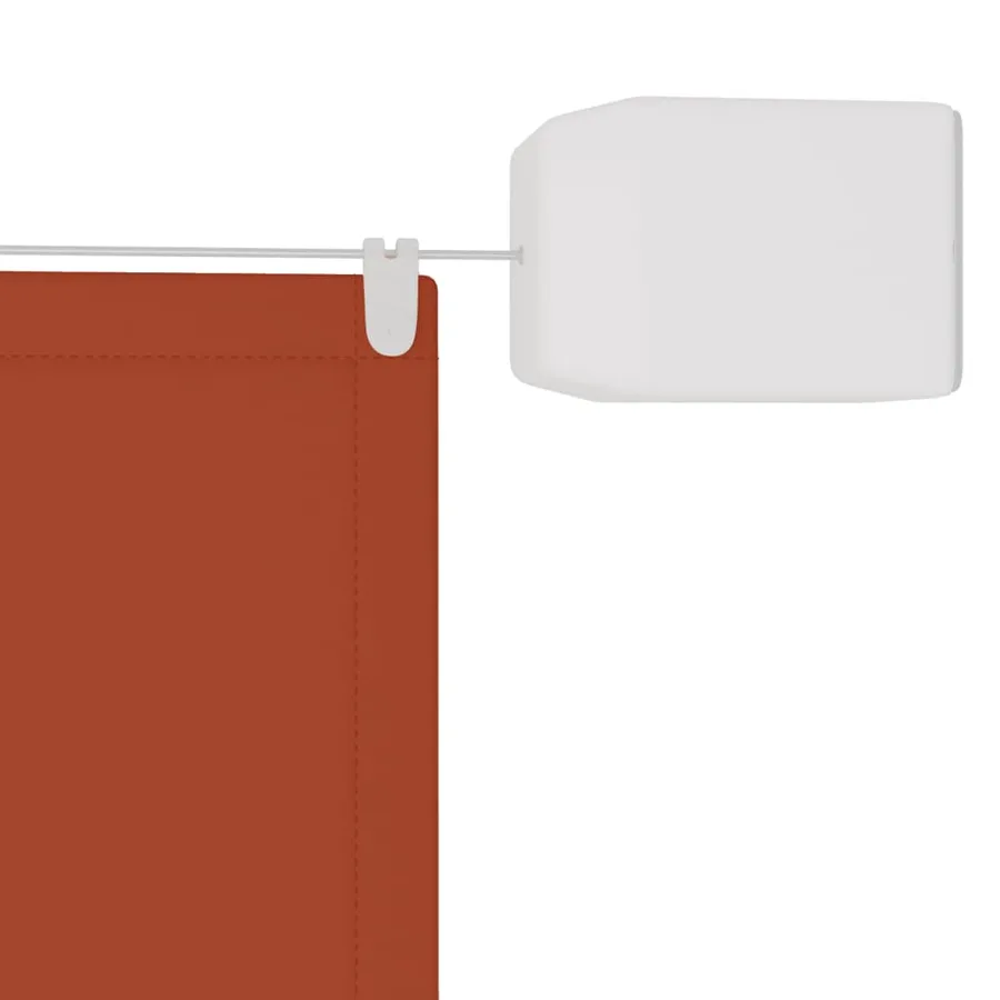 Auvent vertical Terre cuite 140x360 cm Tissu oxford - 4