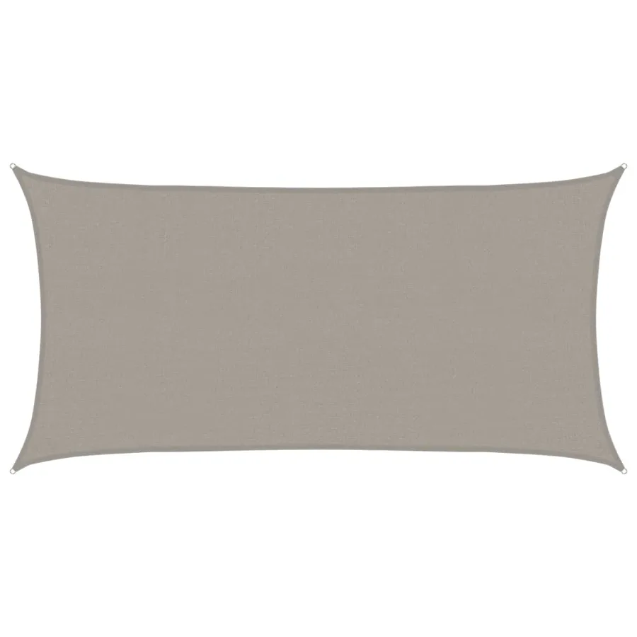 Voile d'ombrage 160 g/m² rectangulaire gris clair 2x3,5 m PEHD - 2