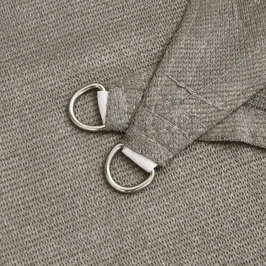 Voile d'ombrage 160 g/m² rectangulaire gris clair 2x3,5 m PEHD - 5