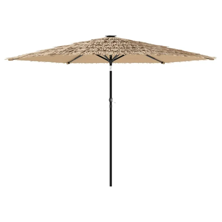 Parasol de jardin avec mât en acier marron 288x288x225 cm - 2
