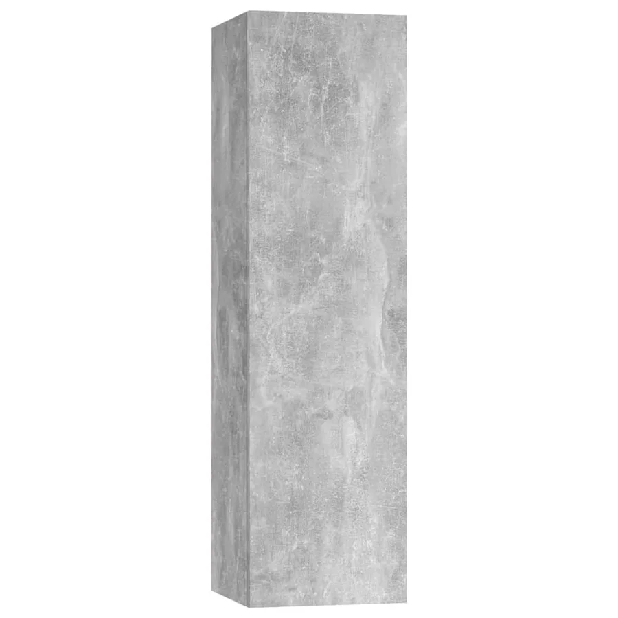 Ensemble de meubles TV 7 pcs Gris béton Bois d'ingénierie - 6