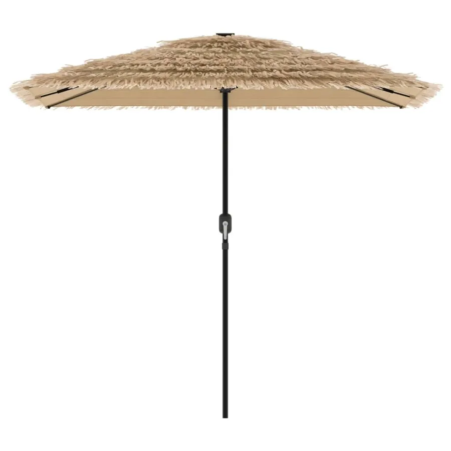 Parasol de jardin avec mât en acier marron 248x248x248 cm - 4