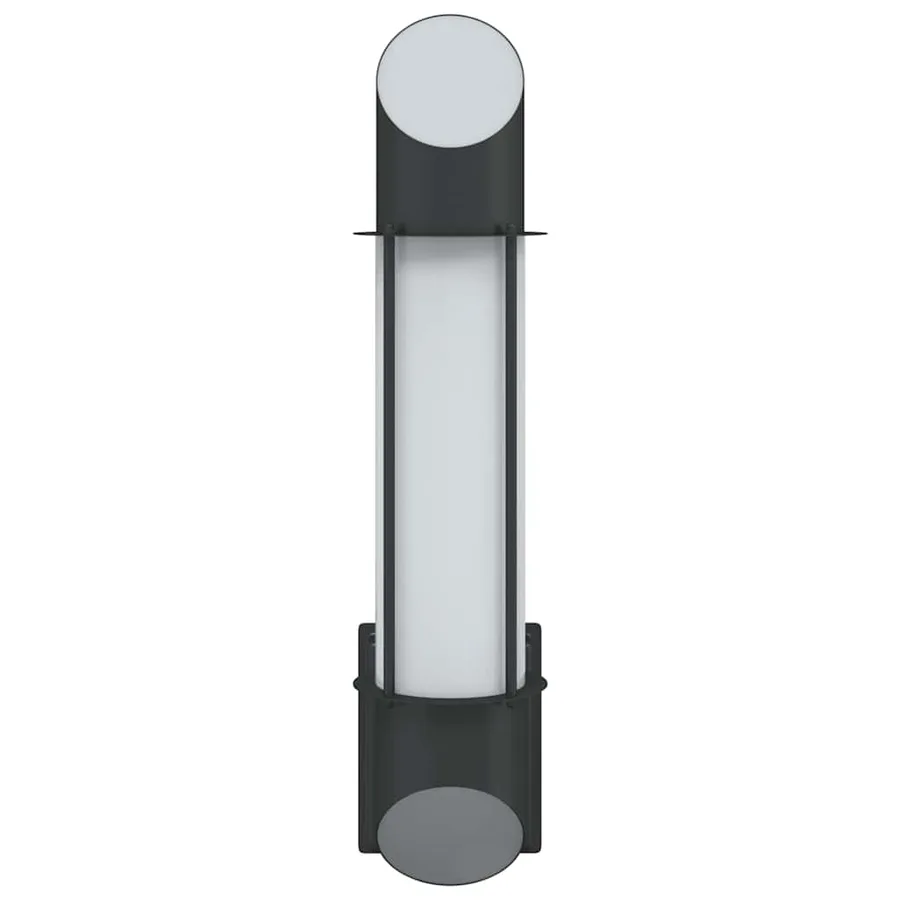 Applique murale d'extérieur noir acier inoxydable - 4