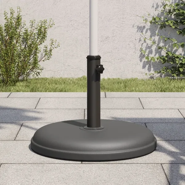 Base de parasol pour mâts Ø32/35/38 mm 15 kg rond