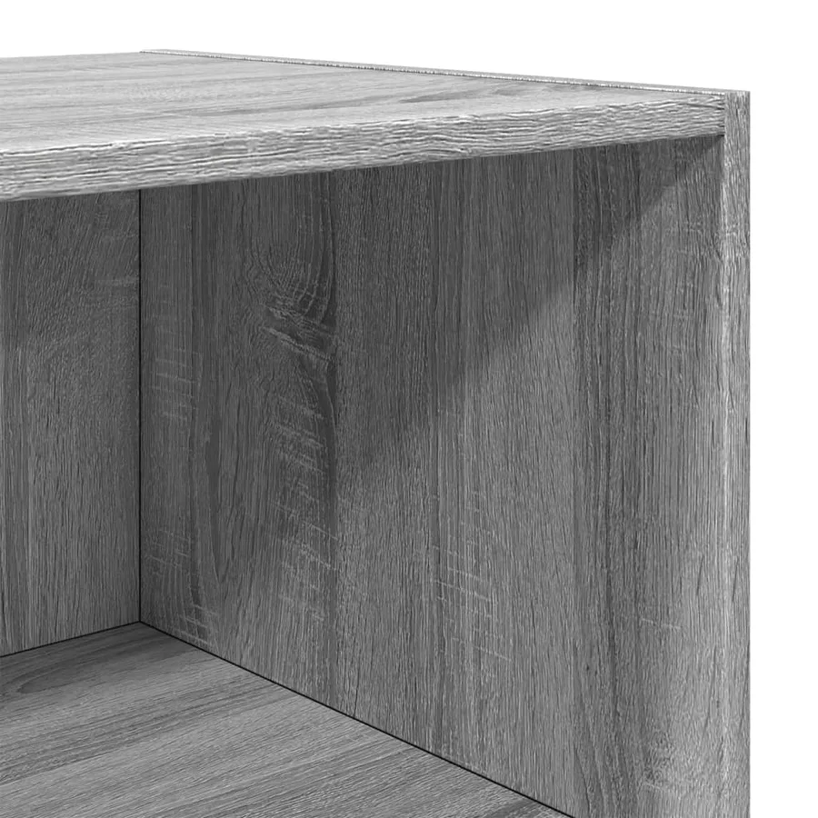 Buffet haut sonoma gris 45x41x185 cm bois d'ingénierie - 7