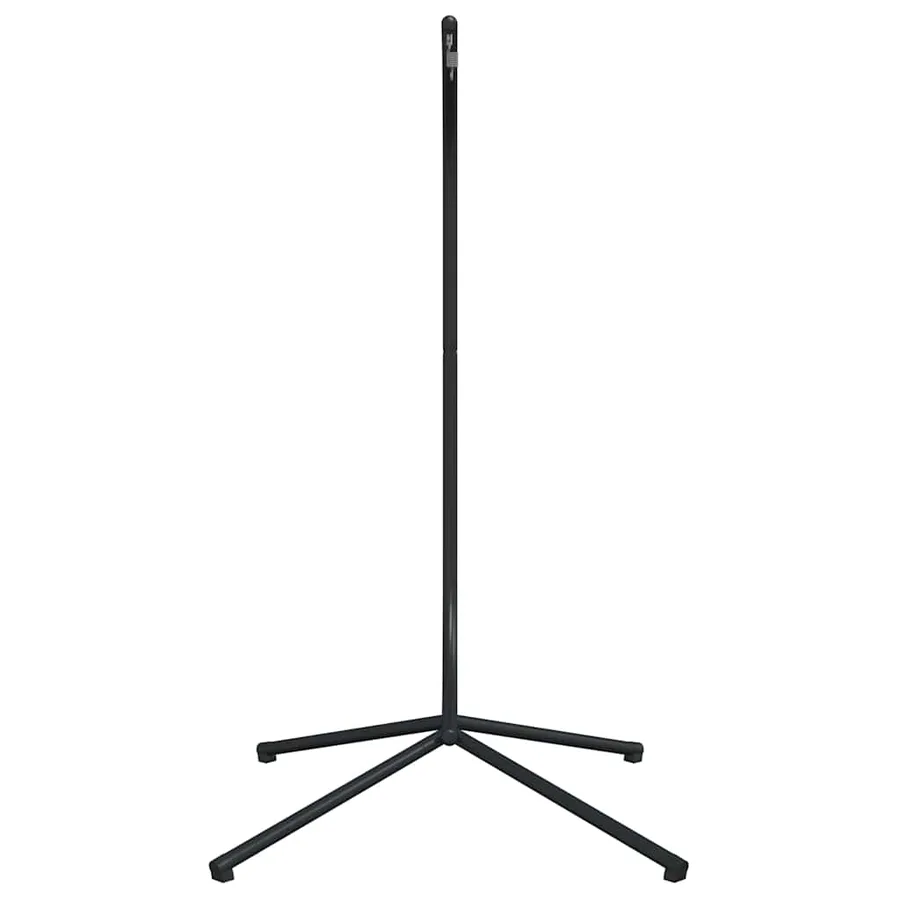 Support de chaise suspendue en forme d'œuf sans panier noir acier - 3