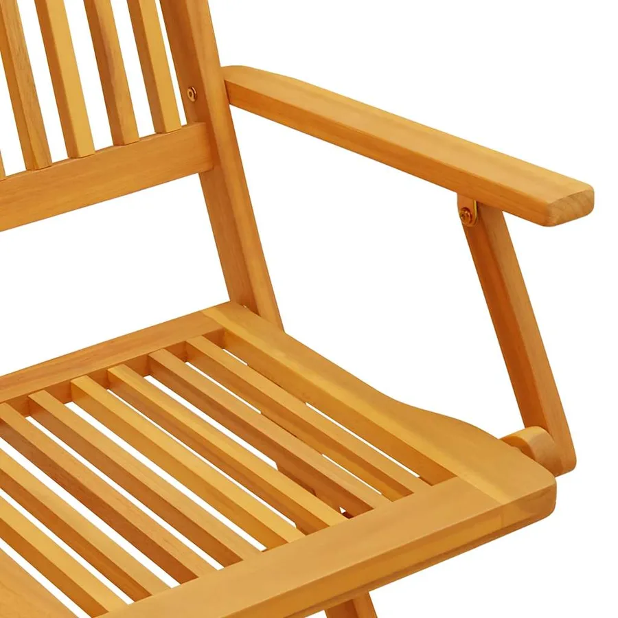 Ensemble à manger de jardin 7 pcs bois massif d'acacia - 6
