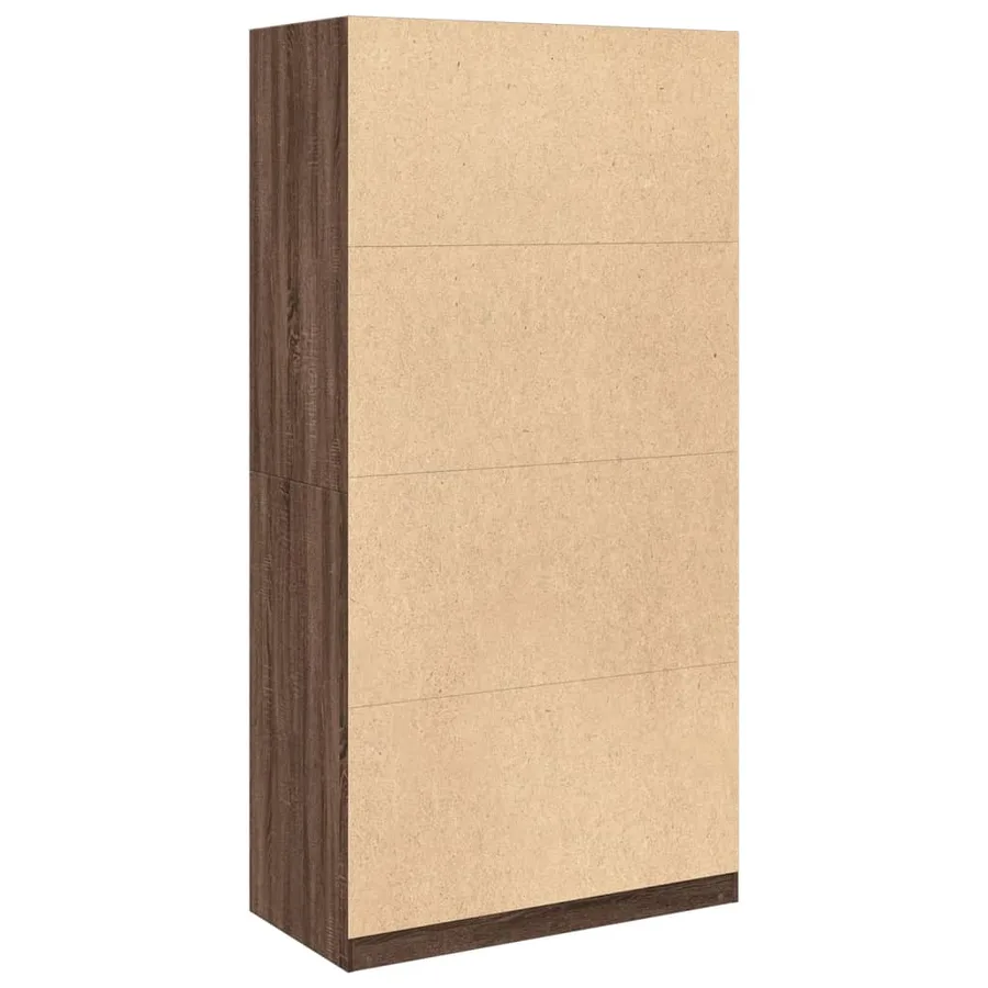 Garde-robe chêne marron 100x50x200 cm bois d'ingénierie - 6