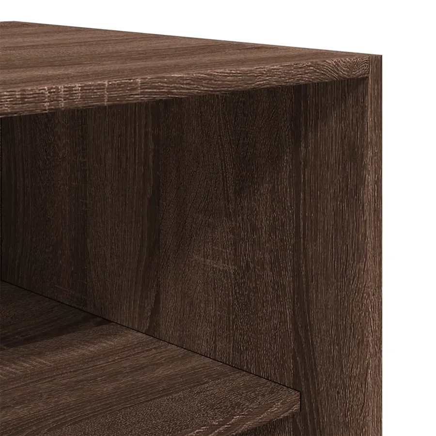 Garde-robe chêne marron 100x50x200 cm bois d'ingénierie - 7