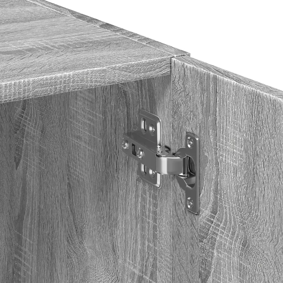Armoire de rangement sonoma gris 70x42,5x225 cm - 10