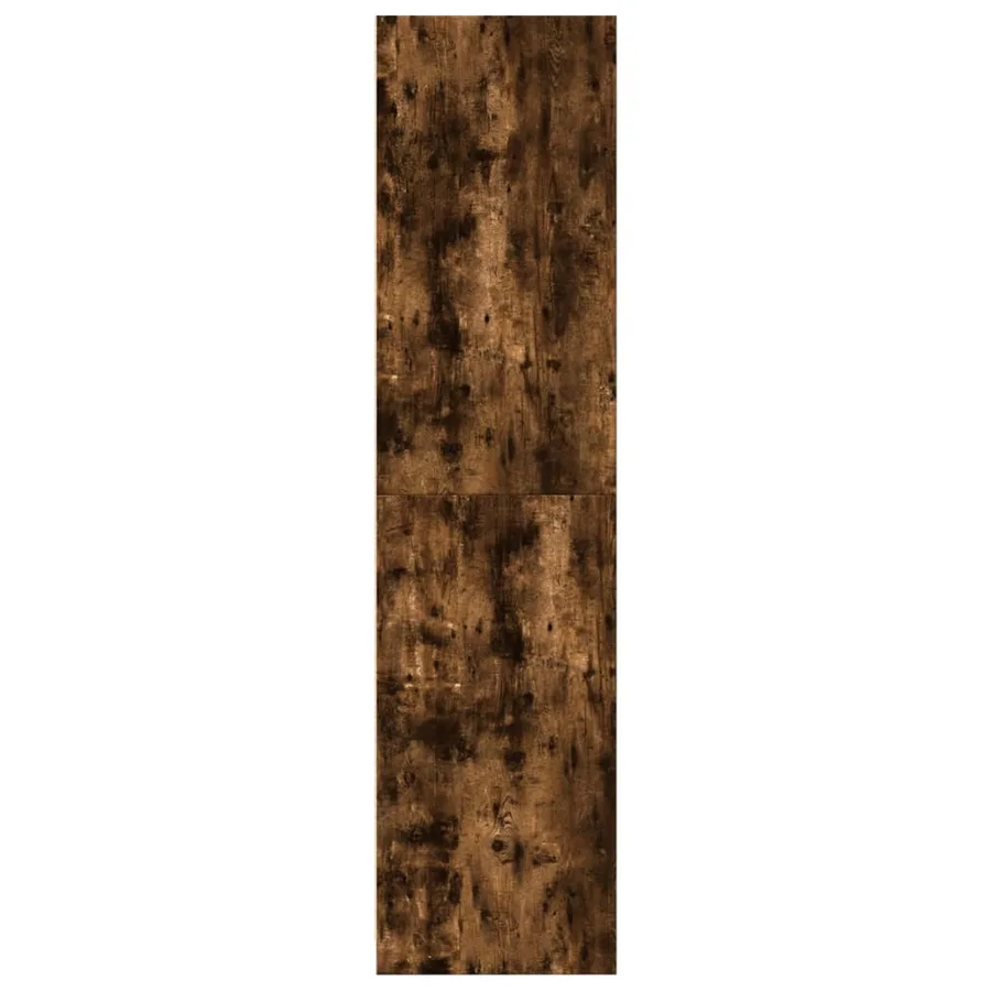 Garde-robe chêne fumé 100x50x200 cm bois d'ingénierie - 5