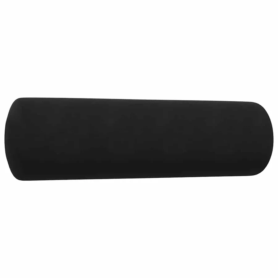 Ensemble de canapés 4pcs et coussins et traversins noir velours - 8