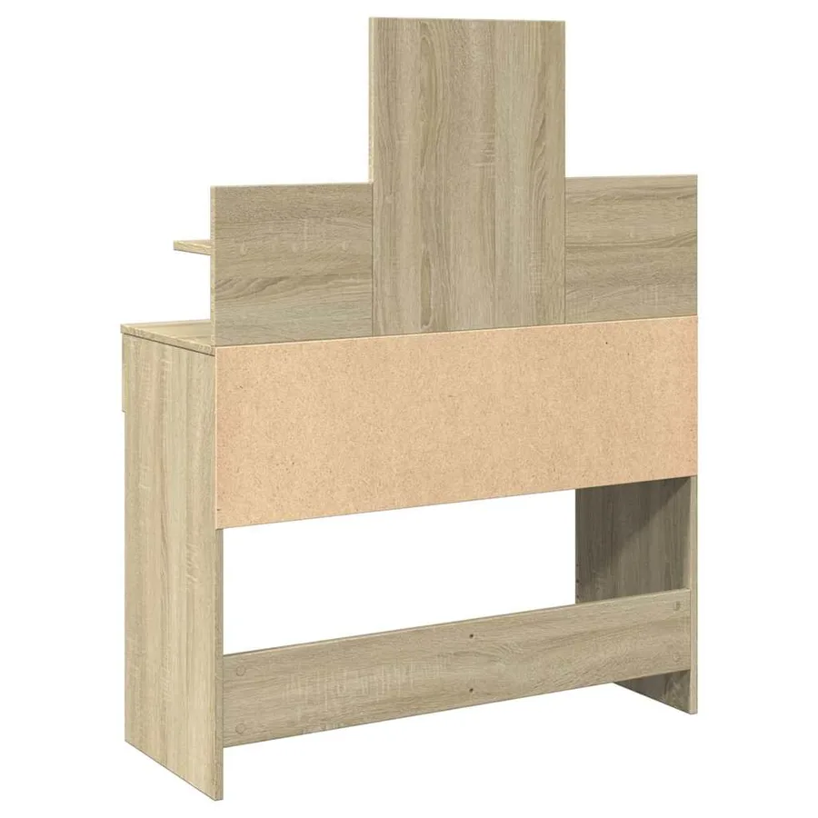Coiffeuse avec LED chêne sonoma 100x40x130 cm - 7