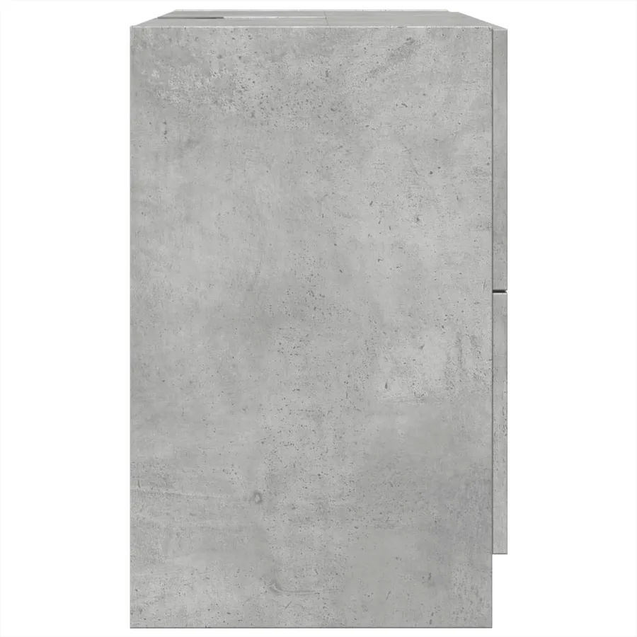 Armoire d'évier gris béton 59x37x59 cm Bois d'ingénierie - 6