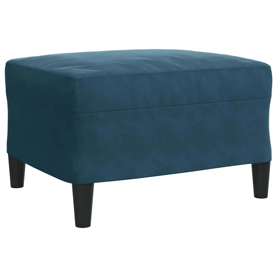 Ensemble de canapés 4pcs et coussins et traversins bleu velours - 7
