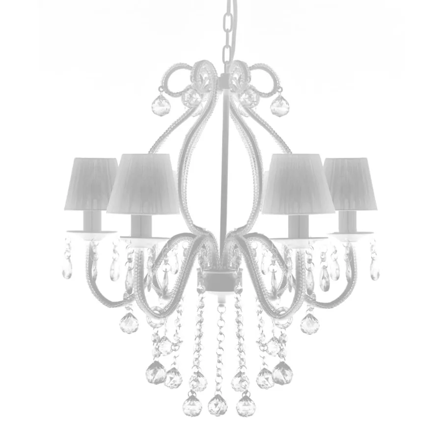 Chandelier avec 2300 cristaux Blanc - 5