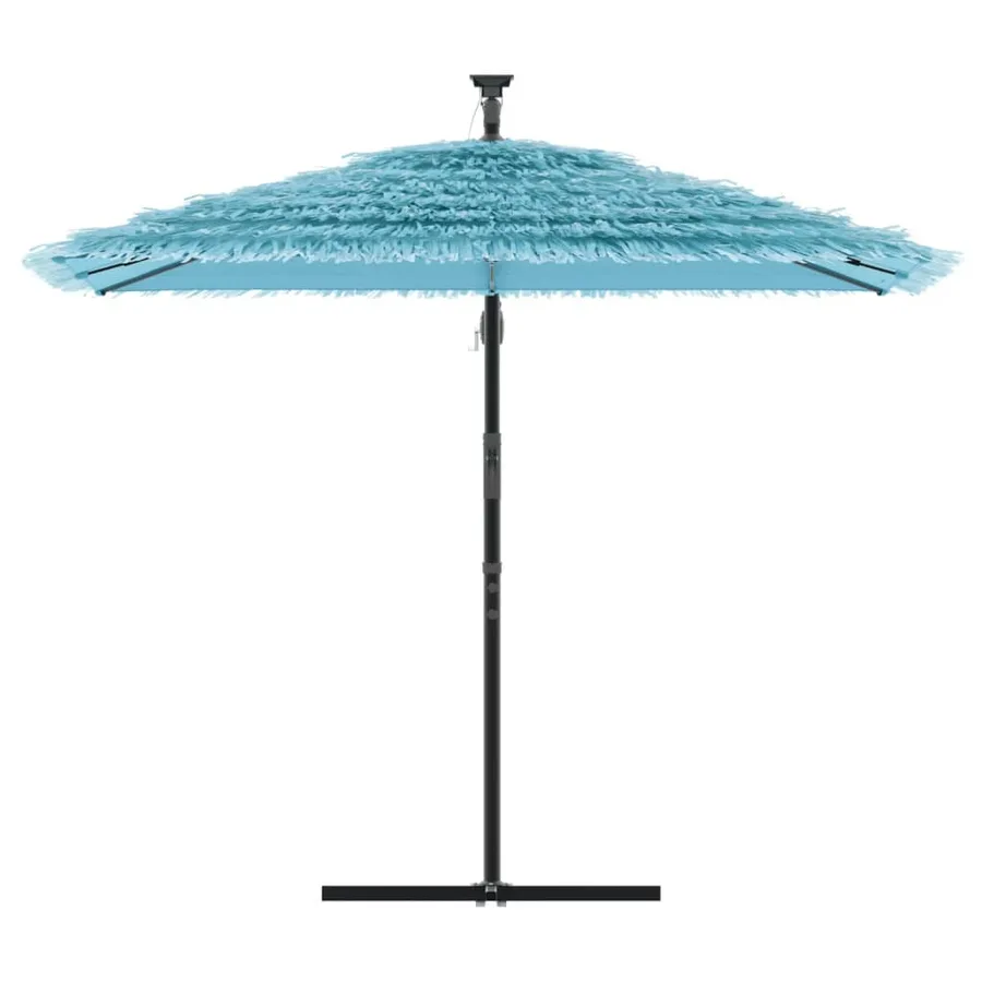 Parasol de jardin avec mât en acier bleu 246x246x230 cm - 3