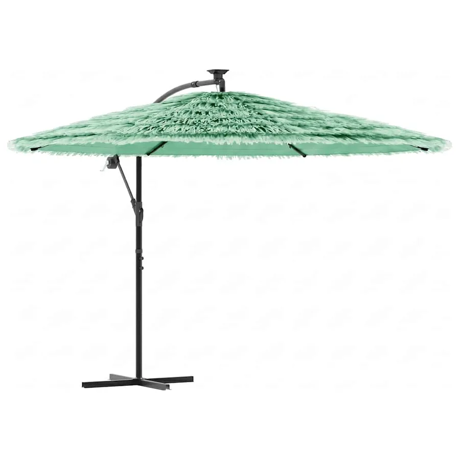 Parasol de jardin avec mât en acier vert 269x269x235 cm - 2