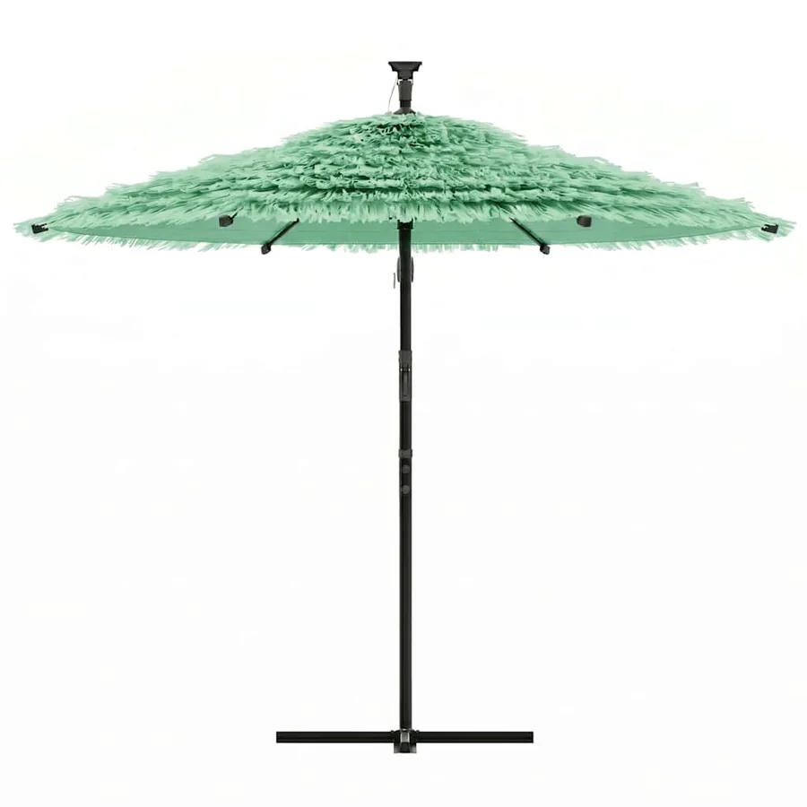 Parasol de jardin avec mât en acier vert 269x269x235 cm - 3
