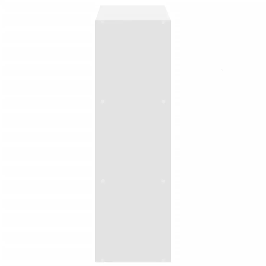 Bibliothèque blanc 102x32x102 cm bois d'ingénierie - 6
