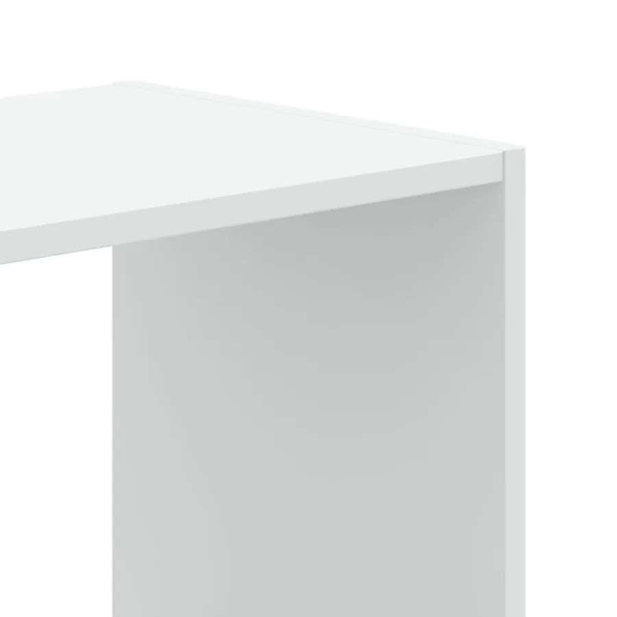 Bibliothèque blanc 102x32x102 cm bois d'ingénierie - 7