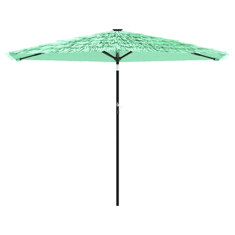 Parasol de jardin avec mât en acier vert 288x288x225 cm - 3