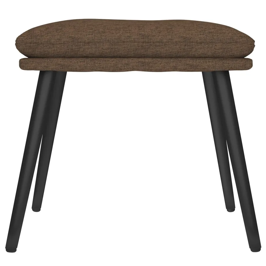 Repose-pied Marron 45x29,5x35 cm Tissu - 3