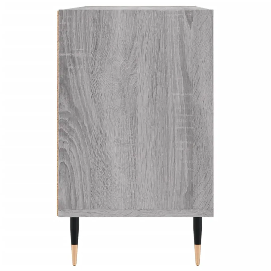 Meuble TV sonoma gris 103,5x30x50 cm bois d'ingénierie - 5