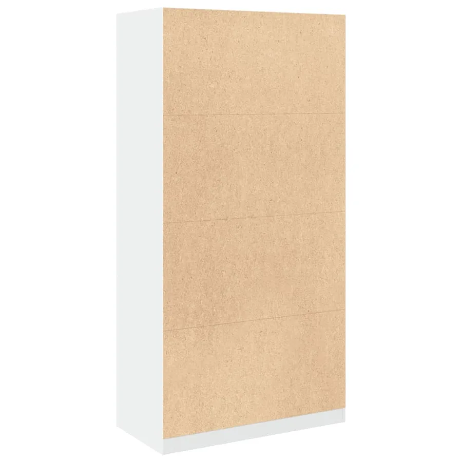 Garde-robe Blanc 100x50x200 cm Bois d'ingénierie - 6