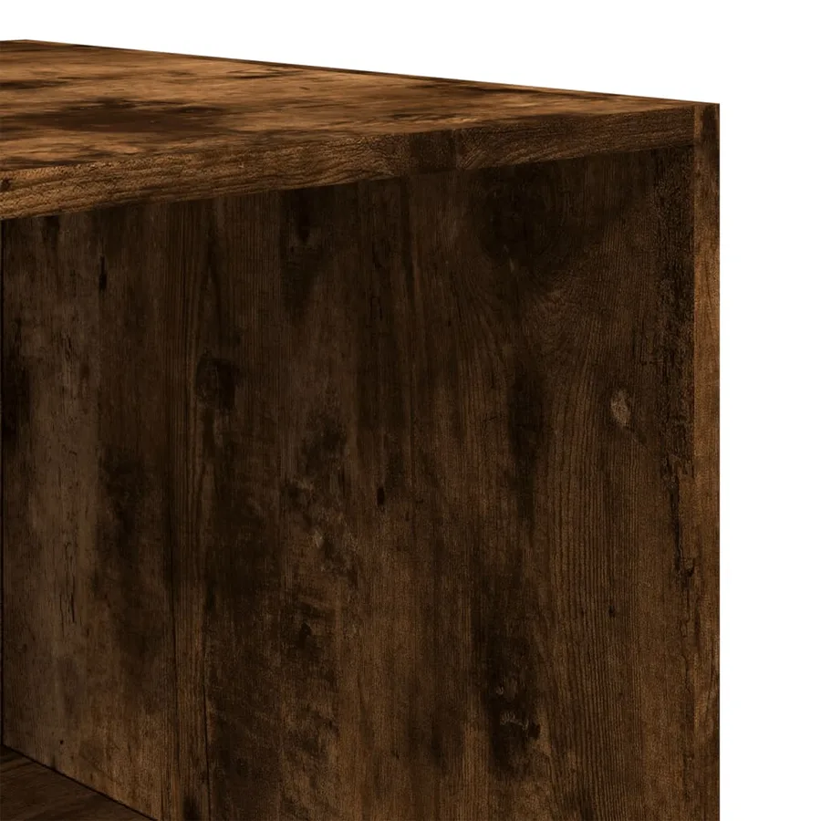 Garde-robe chêne fumé 100x50x200 cm bois d'ingénierie - 8