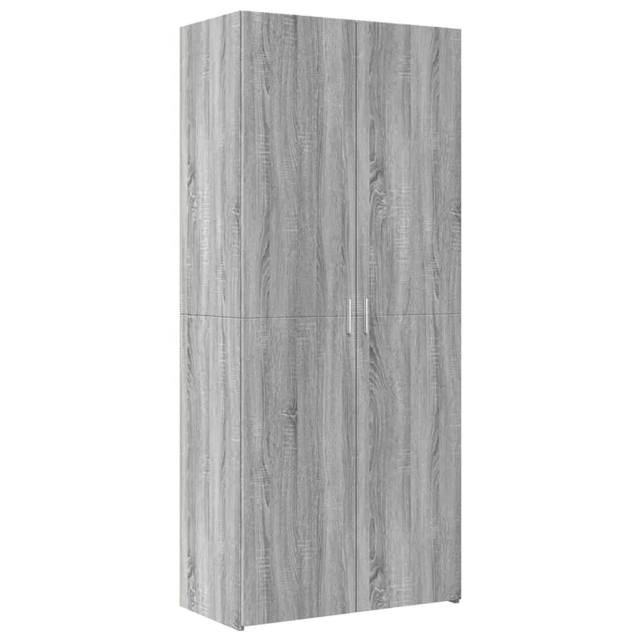 Buffet haut sonoma gris 80x42,5x185 cm bois d'ingénierie - 2