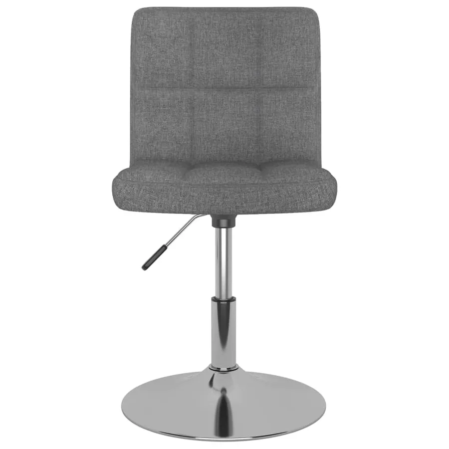 Tabouret de bar pivotant Gris clair Tissu - 3