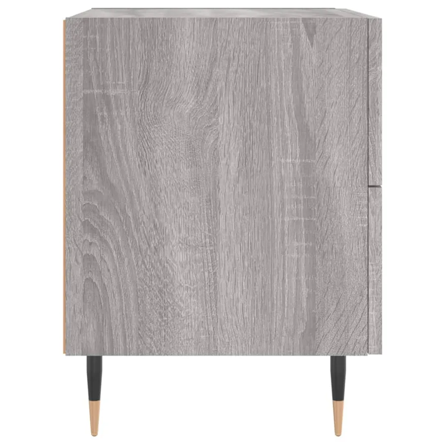 Tables de chevet 2 pcs sonoma gris 40x35x47,5 cm - 7