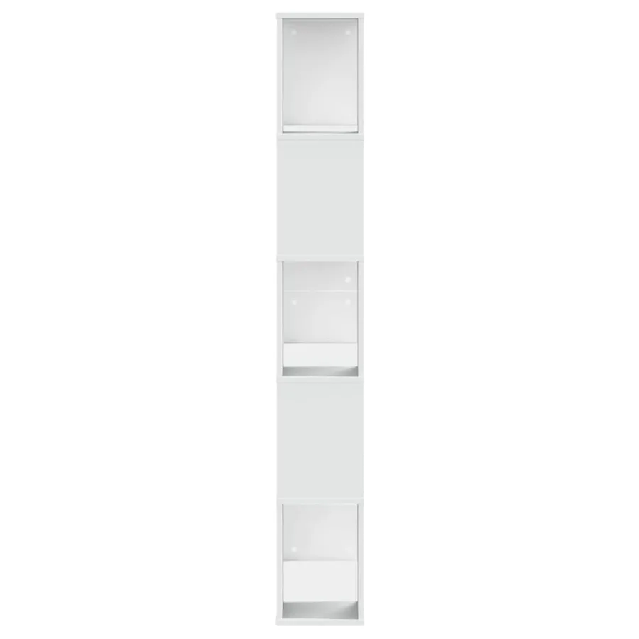 Bibliothèque 5 niveaux blanc 80,5x23,5x162,5 cm bois ingénierie - 5