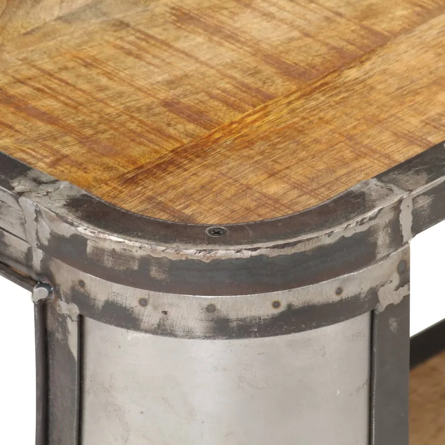 Meuble TV 150x30x40 cm Bois massif de manguier - 4