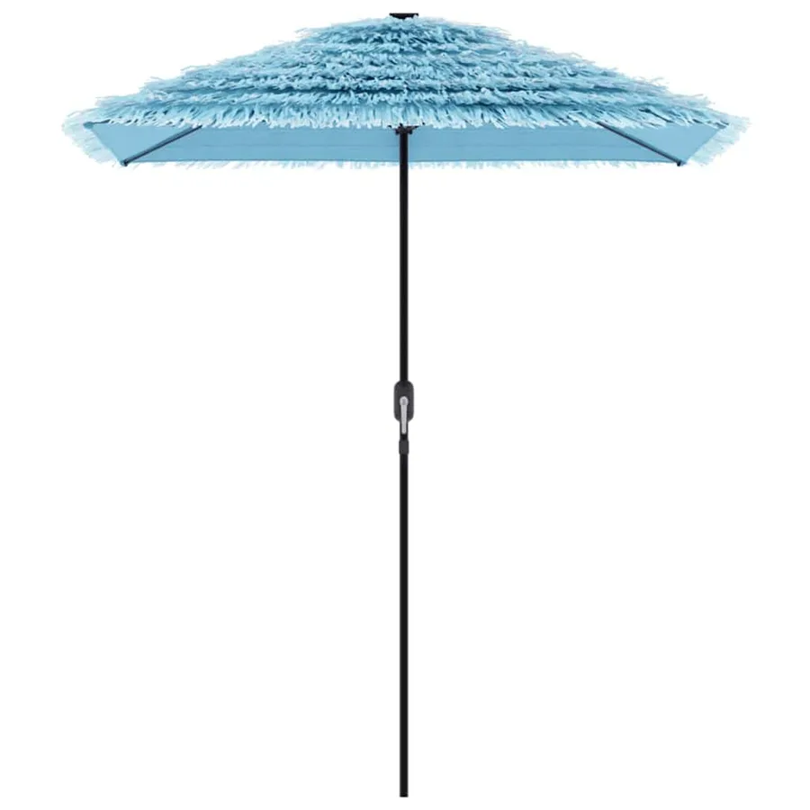 Parasol de jardin avec mât en acier bleu 300x200x250 cm - 4