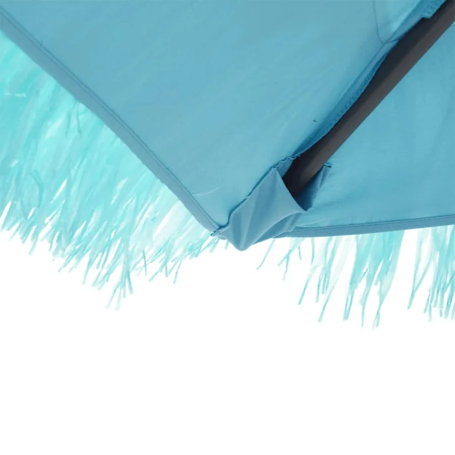 Parasol de jardin avec mât en acier bleu 300x200x250 cm - 7