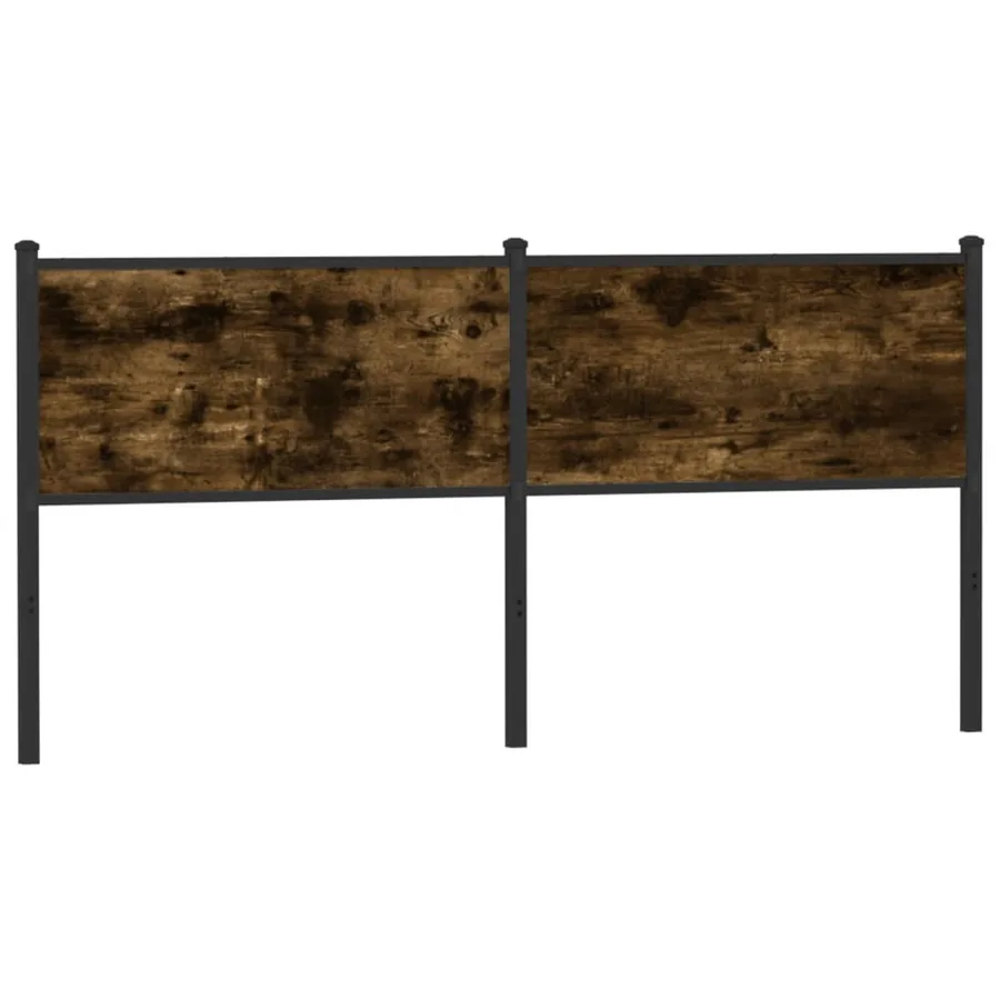 Tête de lit de remplacement chêne fumé 180 cm bois d'ingénierie et acier