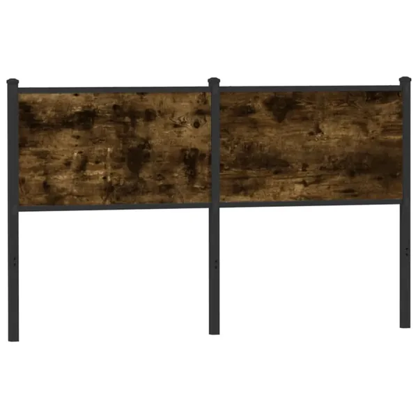 Tête de lit de remplacement chêne fumé 150 cm bois d'ingénierie et acier