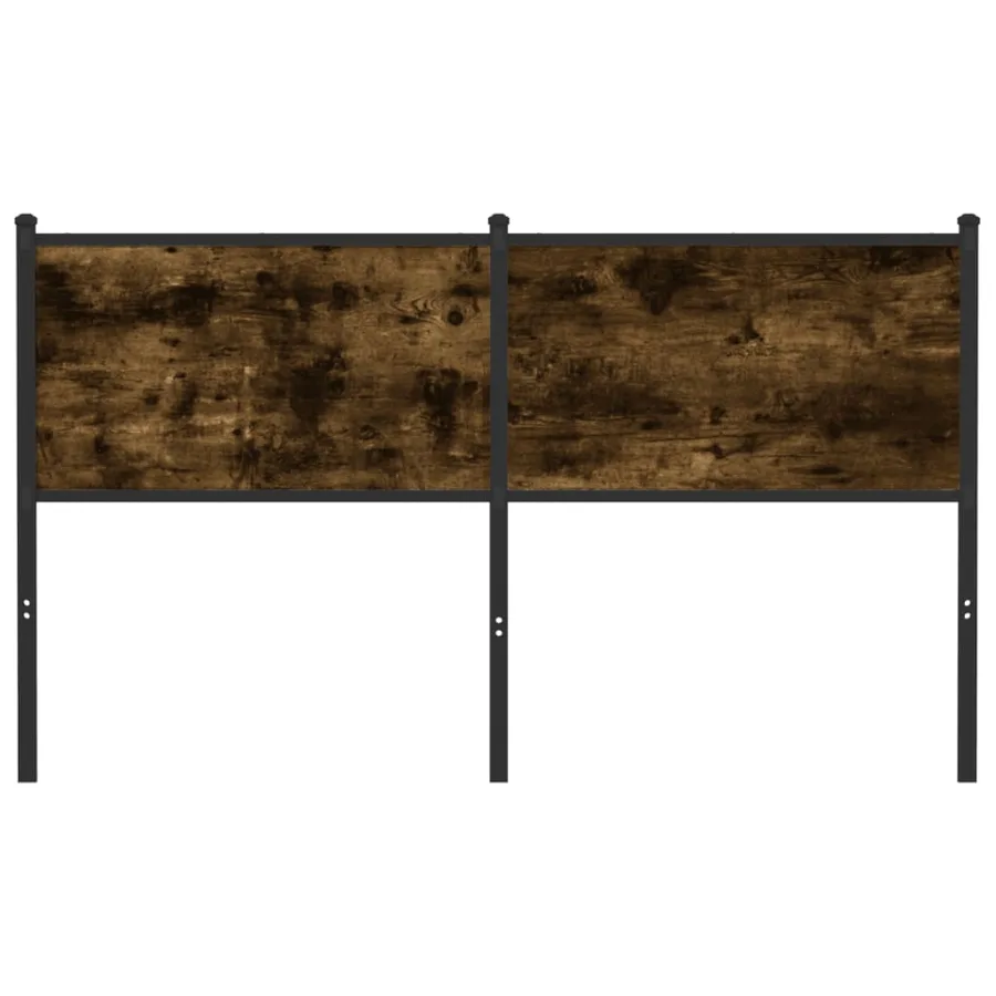 Tête de lit de remplacement chêne fumé 150 cm bois d'ingénierie et acier - 3