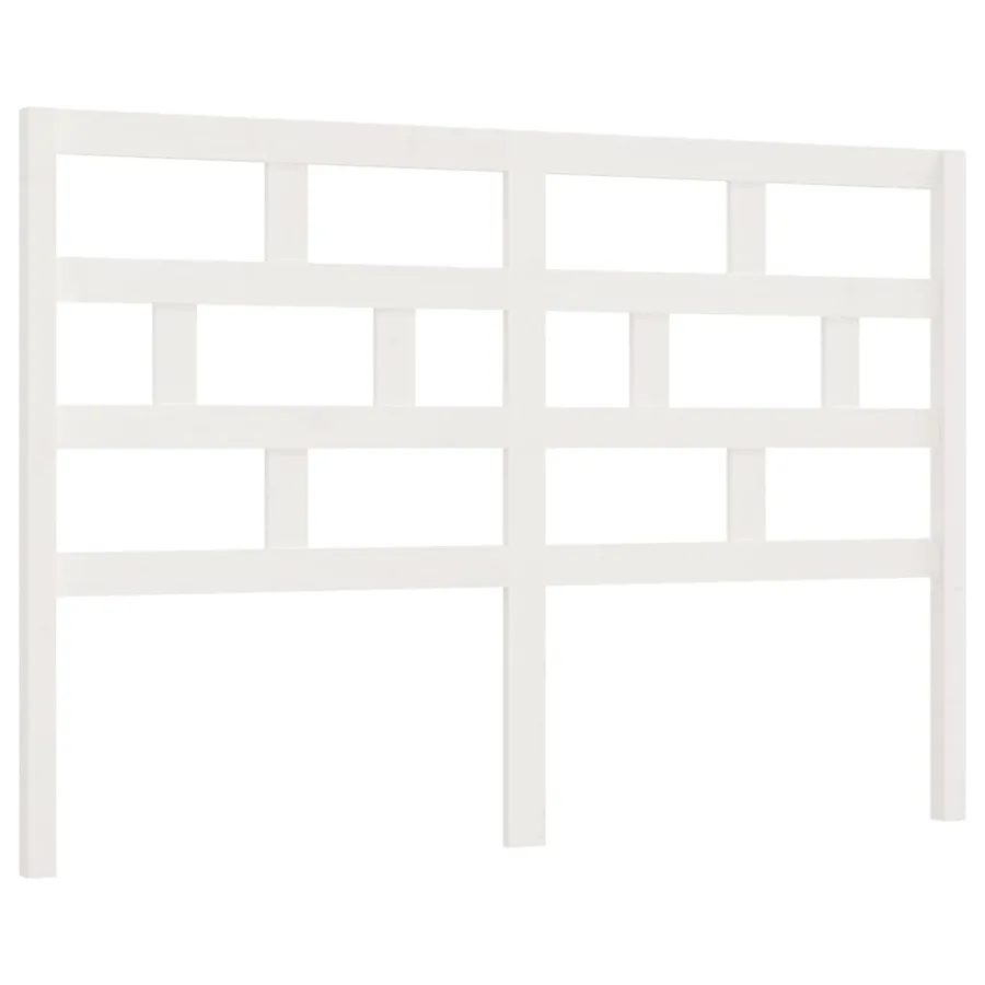 Tête de lit Blanc 166x4x100 cm Bois massif de pin - 2