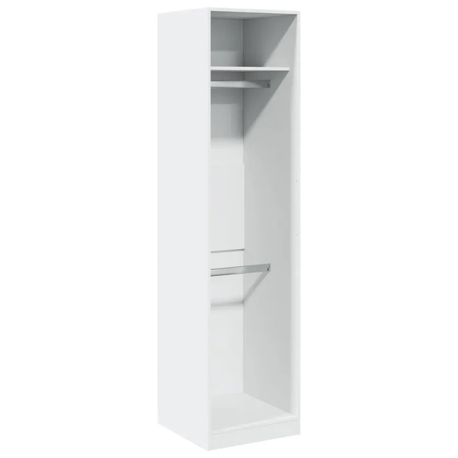 Garde-robe Blanc 50x50x200 cm Bois d'ingénierie - 2
