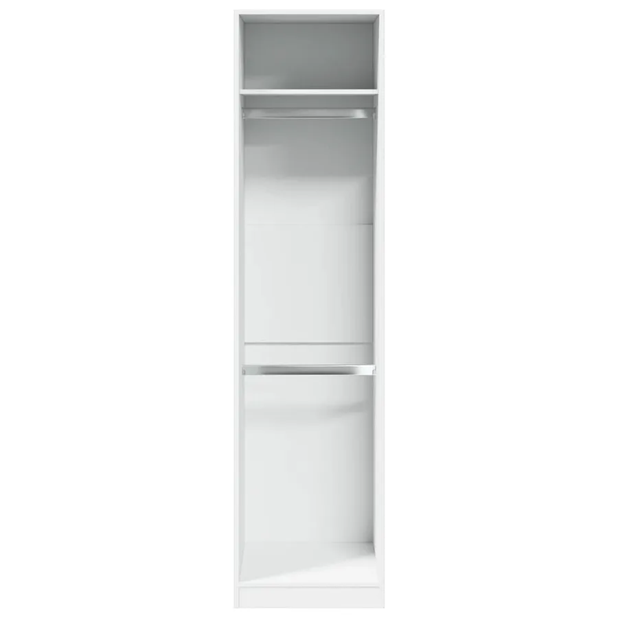 Garde-robe Blanc 50x50x200 cm Bois d'ingénierie - 4