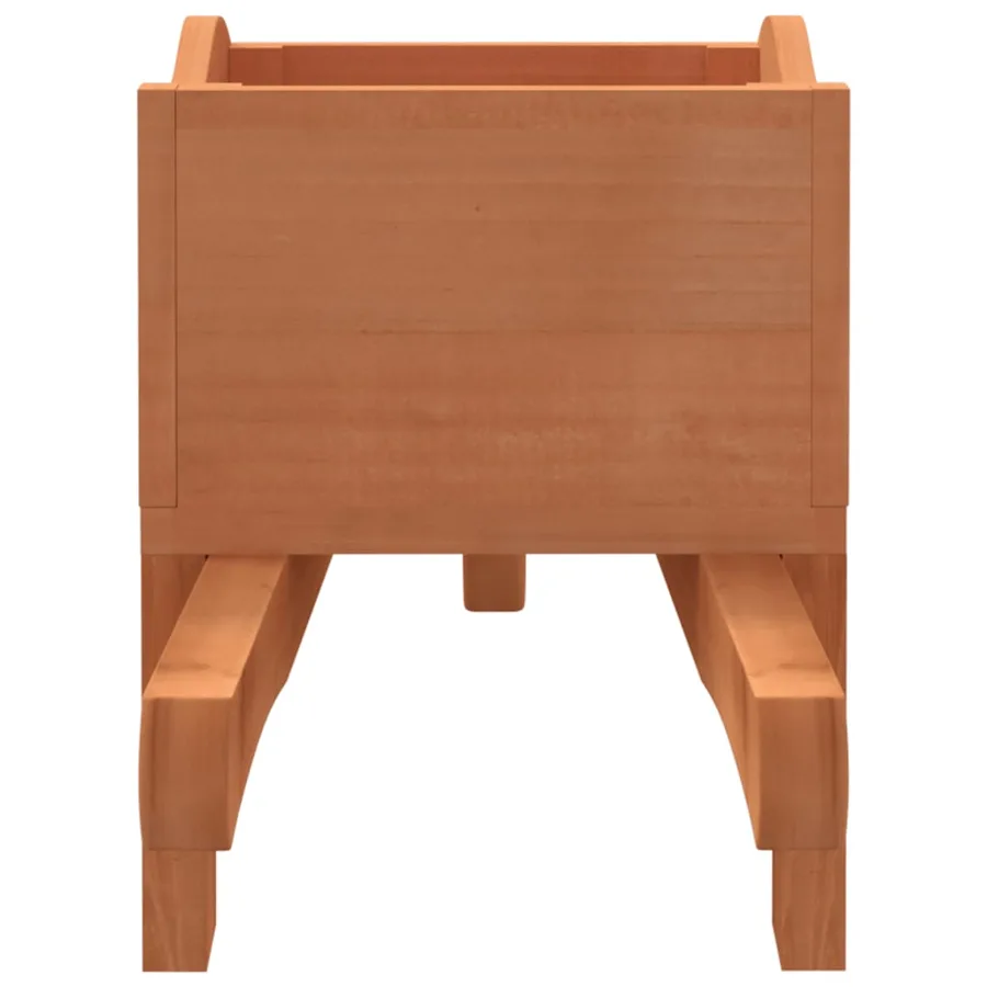 Jardinières brouette 2 pcs 47x15x19 cm bois de sapin massif - 7