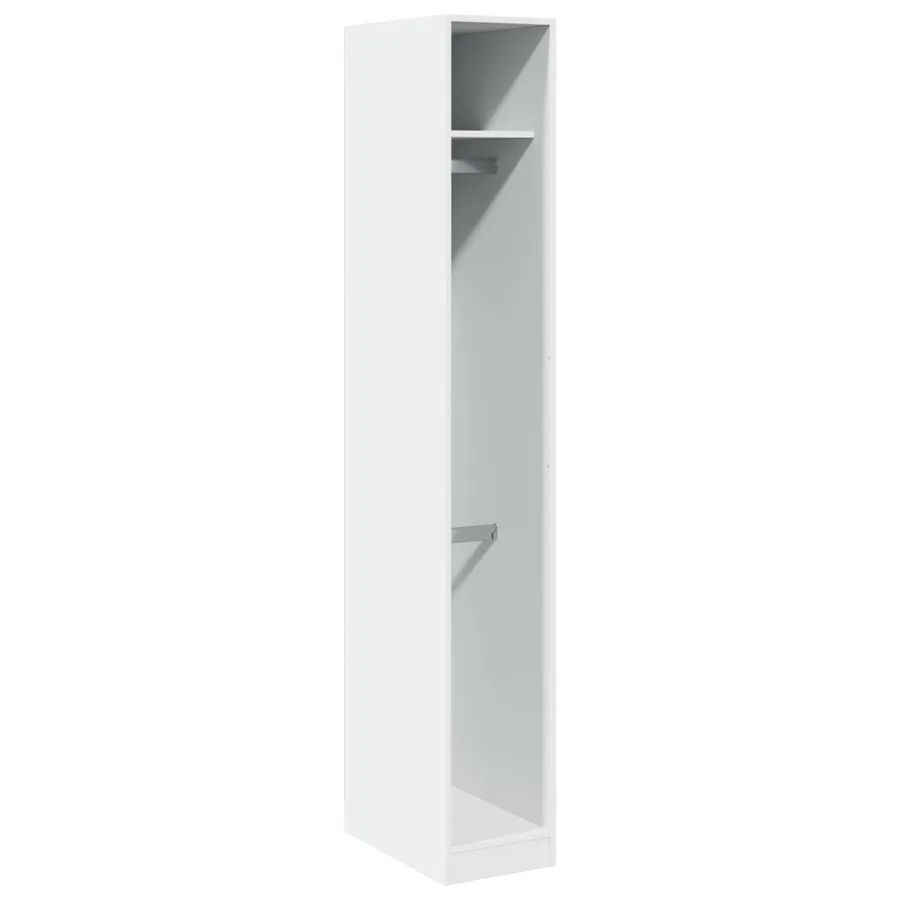 Garde-robe Blanc 30x50x200 cm Bois d'ingénierie - 2