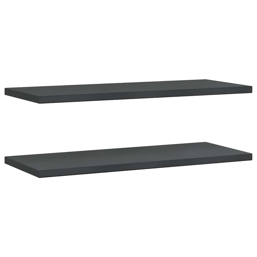 Étagères murales 2 pcs 100x40 cm noir acier inoxydable - 2