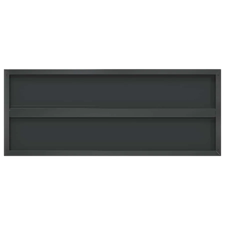 Étagères murales 2 pcs 100x40 cm noir acier inoxydable - 7
