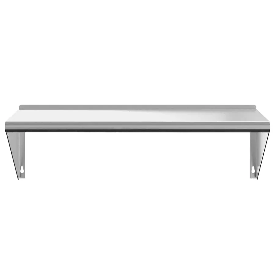 Étagère murale 100x45x31 cm argenté acier inoxydable - 5