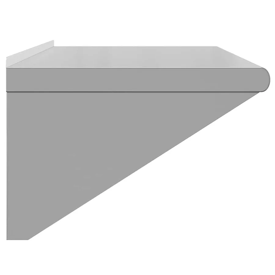 Étagère murale 100x45x31 cm argenté acier inoxydable - 6