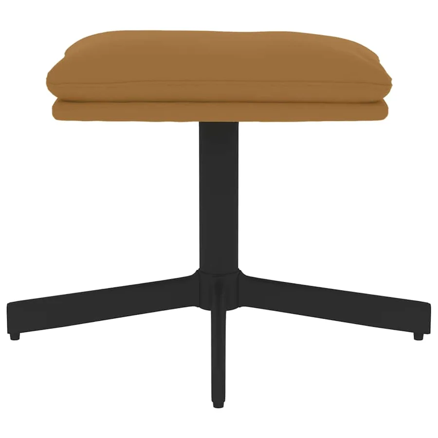 Repose-pied Marron 60x60x36 cm Velours - 3